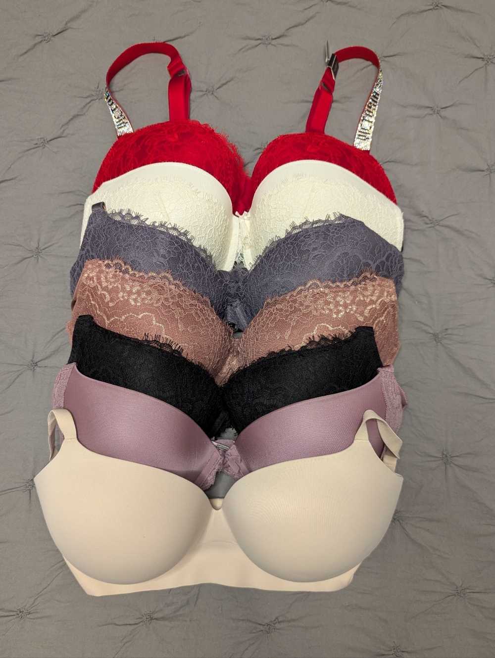 36DD Victoria's Secret Push-Up Bras - Bundle Of 7